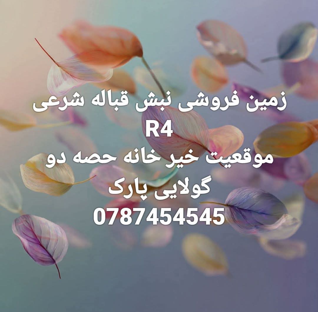 زمین فروشی نبش سرک